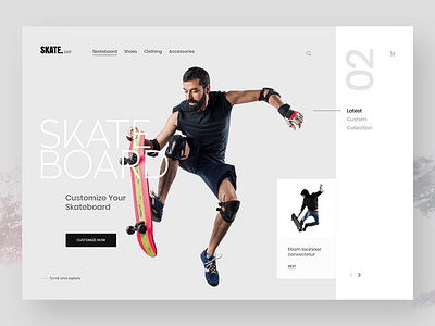 Skateboard Website Design