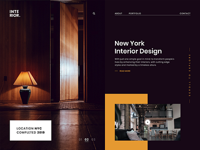 New York Interior Design Agency Website Design branding clean dark design design designer flat inspiration interior design responsive typography ui ui design ux ux design vector web web design webdesign website website design