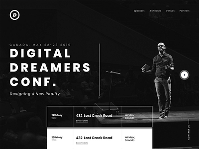 Digital Dreamers Conference Website agency branding clean conference design designer event flat icon inspiration logo responsive seminar typography ui ux web web design webdesign website