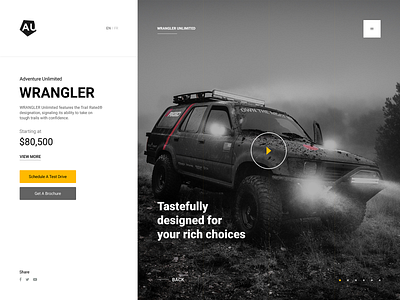 Wrangler Off-Road Website Design