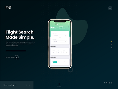 Website design for Flight Search App