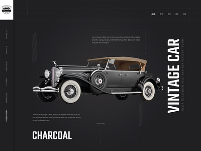 Vintage Car Website Design