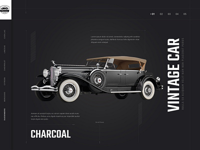 Vintage Car Website Design By Luke Peake For Tib Digital On Dribbble