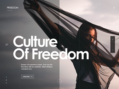 Culture of Freedom - website design