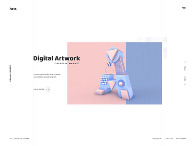 Digital Artwork Website Design