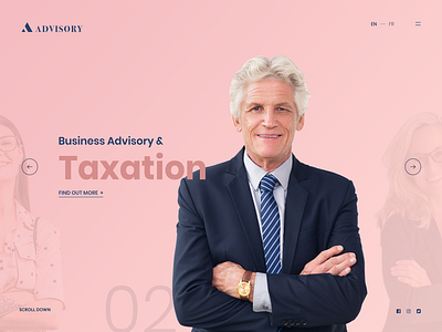 Business Advisory & Taxation Website Design advisory branding business business agency clean design designer flat inspiration pink recruitment tax taxation ui ui design ux ux design web design webdesign website