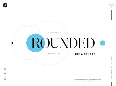 Rounded Like a Sphere branding clean design designer flat inspiration typography ui ux web design web designer webdesign website website design white design