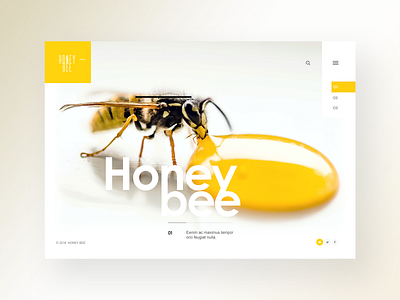 Honeybee Nature Style Website Design