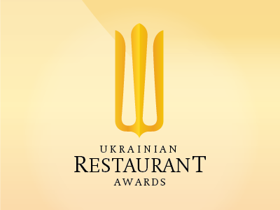 Ukrainian Restaurant Awards logo restaurant yellow