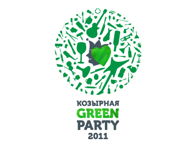 Green Party food green logo music