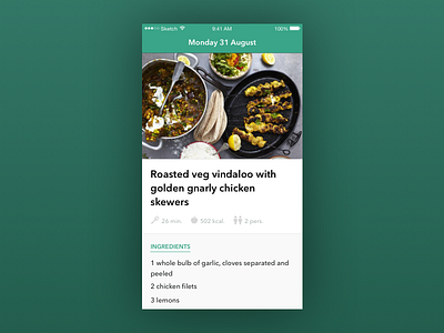 Daily recipe app