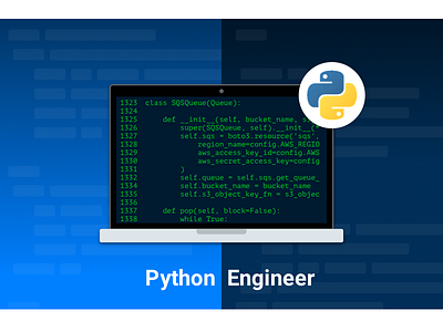 Python Engineer job position graphic