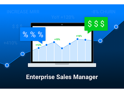 Enterprise Sales Manager position graphic enterprise illustration job manager sales work