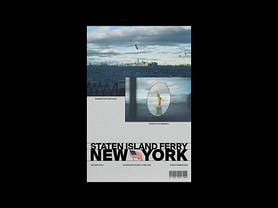 Staten Island Ferry poster design practice designer graphic graphic design poster posterdesign roycranston statenislandferry typographic typography typosters visualgraphic