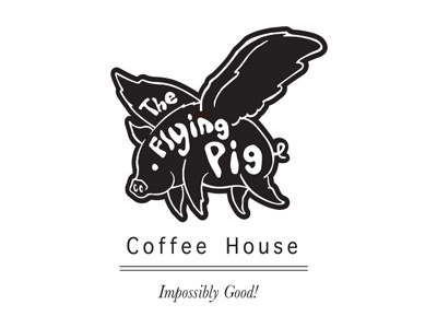 The Flying Pig Coffee House coffee house logo