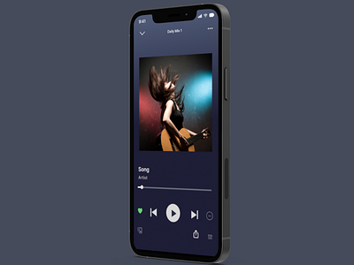 009. Daily UI- Music Player app design branding color theory design digital design figma graphic design illustration interaction design interface design mobile design ui