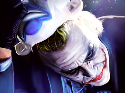 The Last Joker digital painting joker painting realistic painting