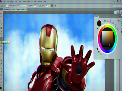 Ironman Painting WIP digital painting ironman painting realistic painting