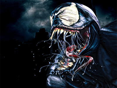 Venom Digital Painting venom venom digital painting venom painting