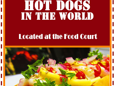 Standing Banner for Star Dogs Hot Dogs