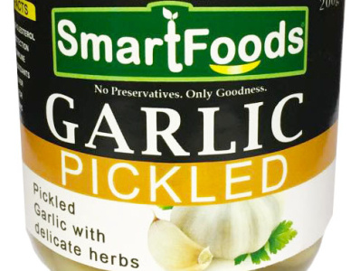 Pickled Garlic Label branding design graphic design illustration logo