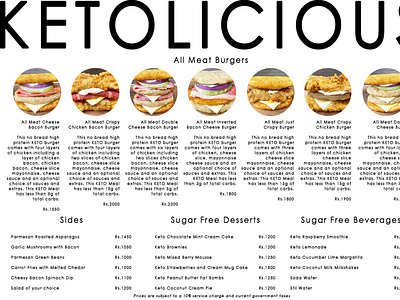 Menu Design for Ketolicious