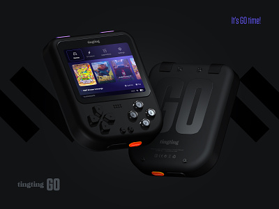 tingting GO - Micro gaming handheld 3d design logo ui vector