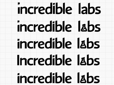 Incredible Labs beaker flask incredible labs logo ratio
