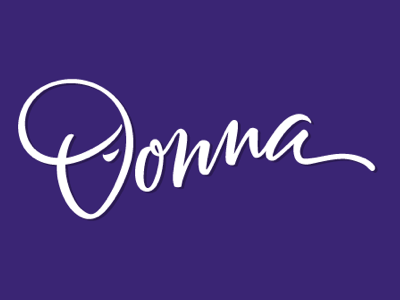 Donna Logo calligraphy donna handwriting logo