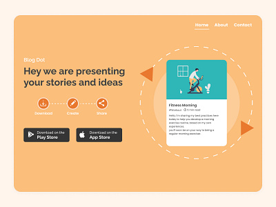 Blog Dot (Landing Page)