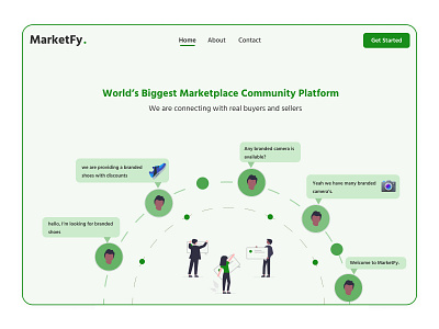 MarketFy. (Marketplace Landing Page) ui