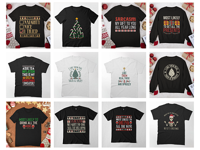 Christmas Print-on-demand T-shirt Designs