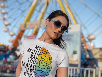 Mental Health Brand T-shirt Design branding design graphic design illustration print on demand print on demand streetwear t shirt design tshirt desi tshirt design