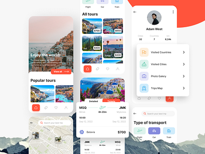 Discount Tour - mobile app design