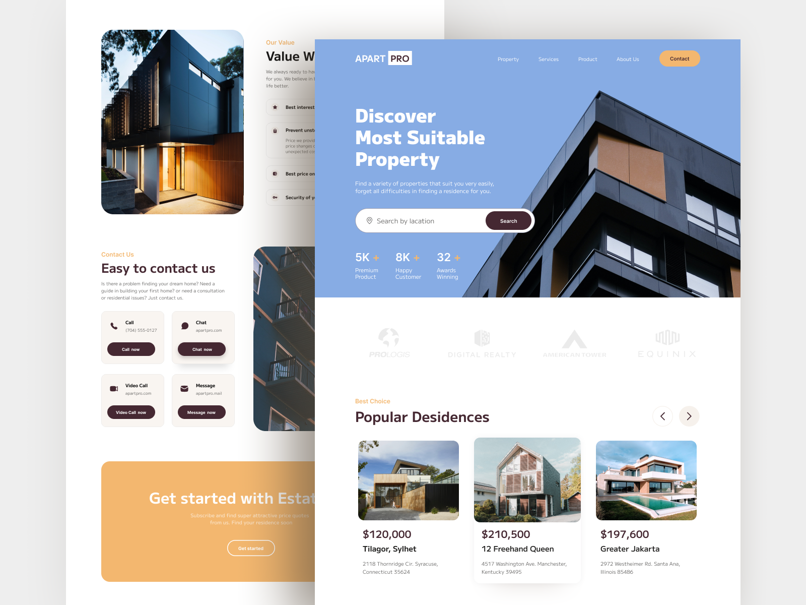 Apartpro - UI design by Liz K on Dribbble