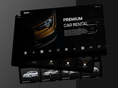 MyCar - website UI design