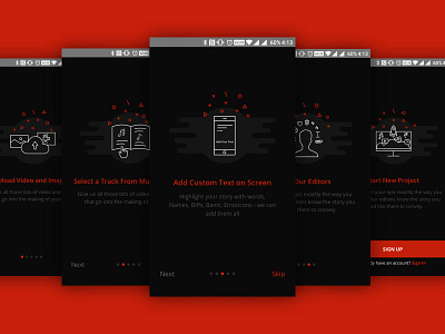 Onboarding Screens epicmakers on boarding user interface