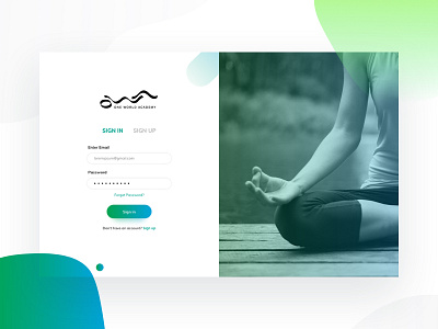 OWA - Login Page dribbble best shot meditation ui ux web web app web design