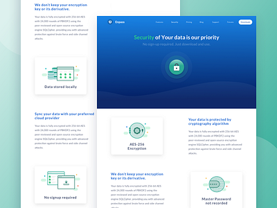 Security Page Design