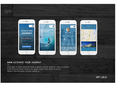 BMW Activate Your Journey app branding design typography ui ux web