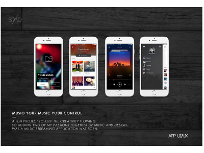 Musio Your Music Your Control app branding design ui ux web