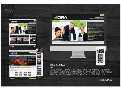 DRA Global Website app branding design typography ui ux web website