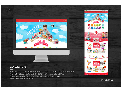 Classic Toys app branding design typography ui ux web website