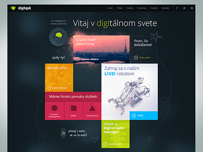 Digitask.sk Website Concept artdirection concept design surdo ui ux web webdesign website