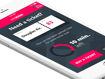 ParKING app concept app concept interaction iphone parking surdo ui ux