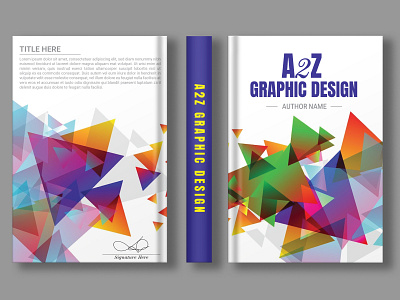 A2Z Graphi Design Book Cover Proejct book booklet cover illustration infographic modern paper publication template