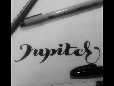 Jupiter handlettering handletters jupiter