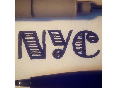 NYC handlettering new york