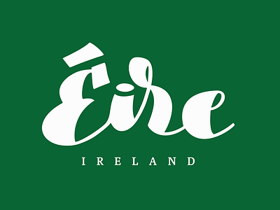 Éire astute handlettering illustrator ireland logo logotype