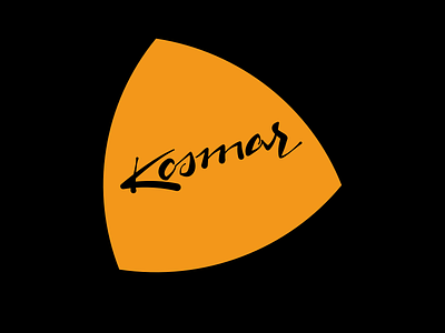 Kosmar calligraphy lettering logo
